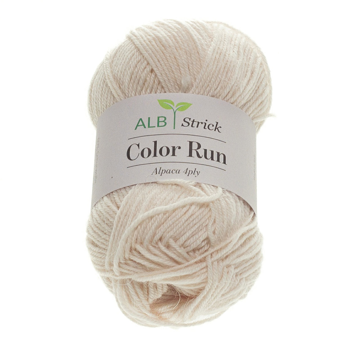 COLOR RUN - Alpaka 4fach - Naturweiß