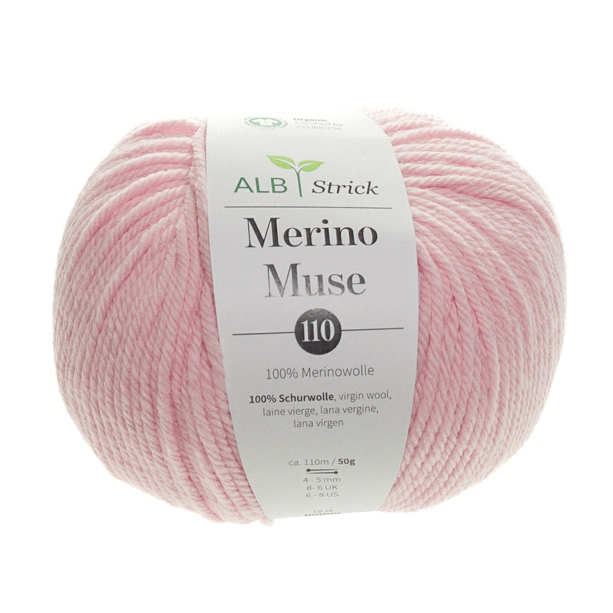 Merino Muse 110 - 100% Merinowolle - Powder Pink