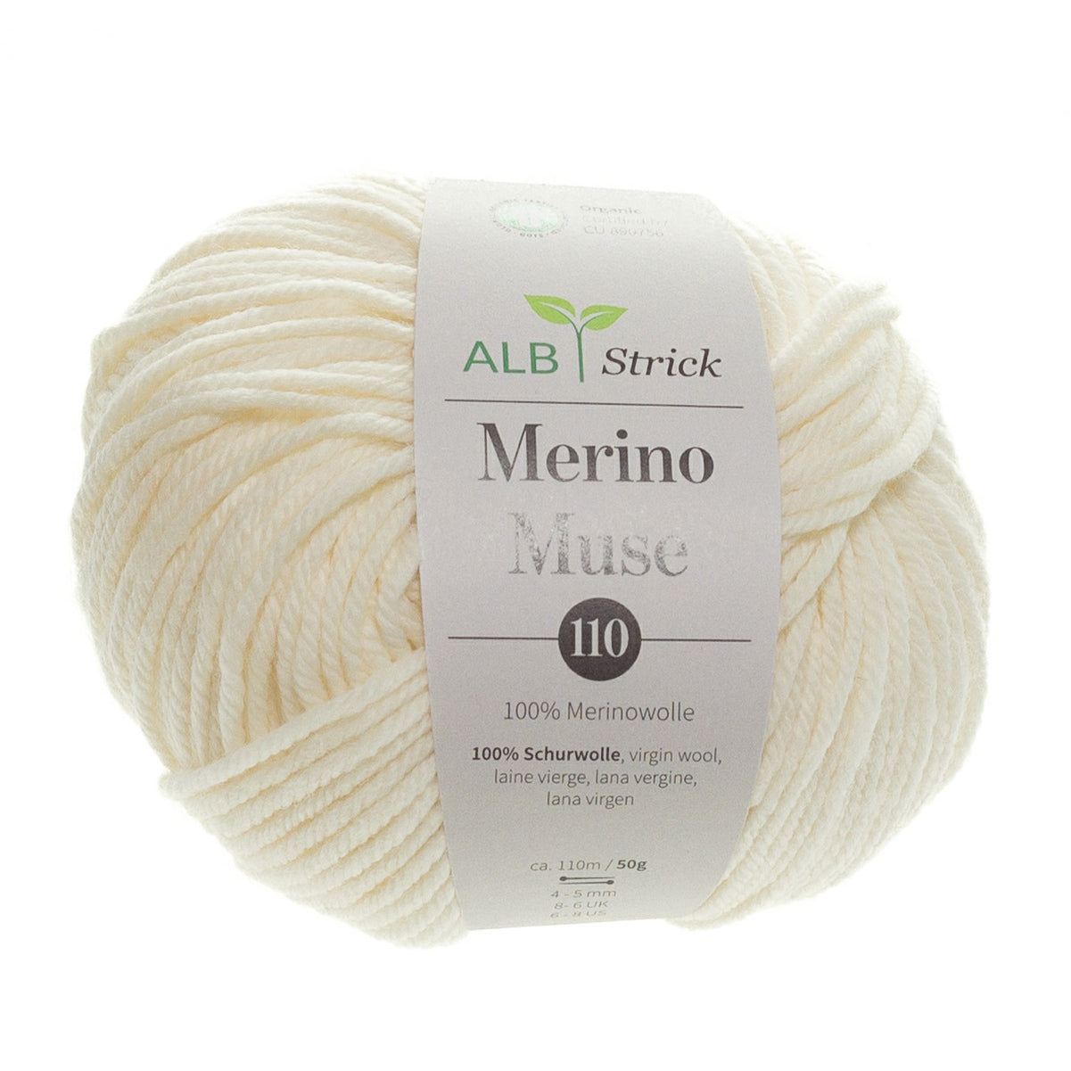 Merino Muse 110 - 100% Merinowolle - Wool White