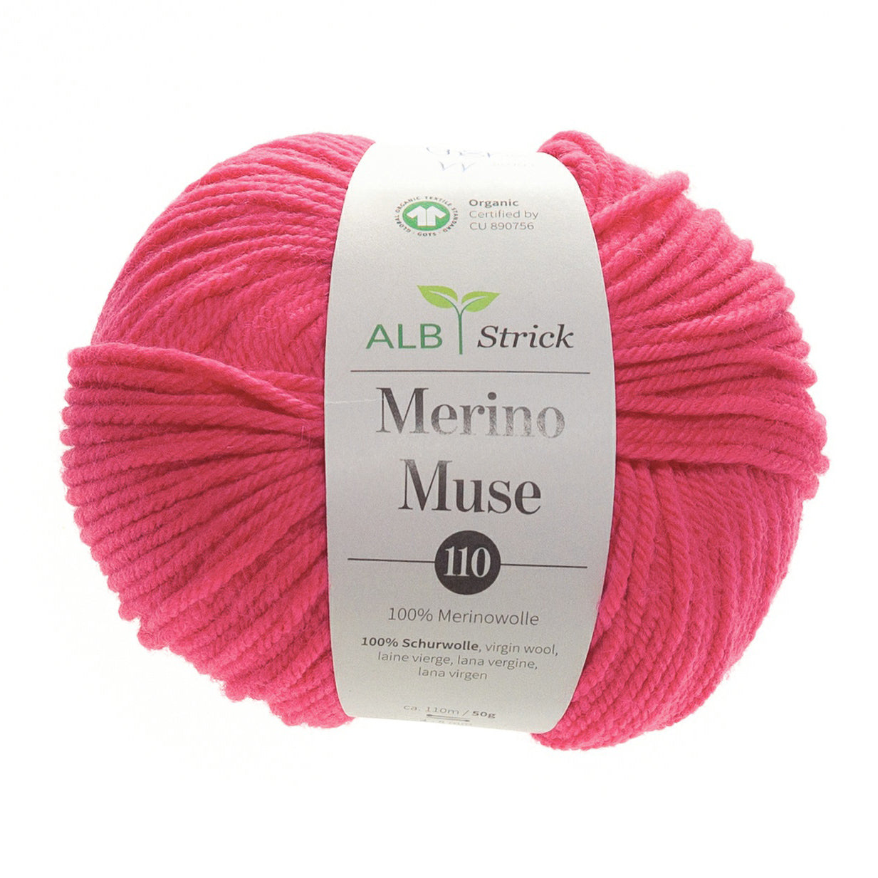 Merino Muse 110 - 100% Merinowolle - Hot Pink