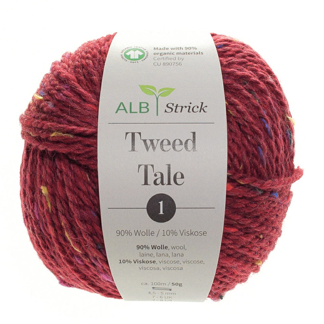 Tweed Tale 1 GOTS - Rot