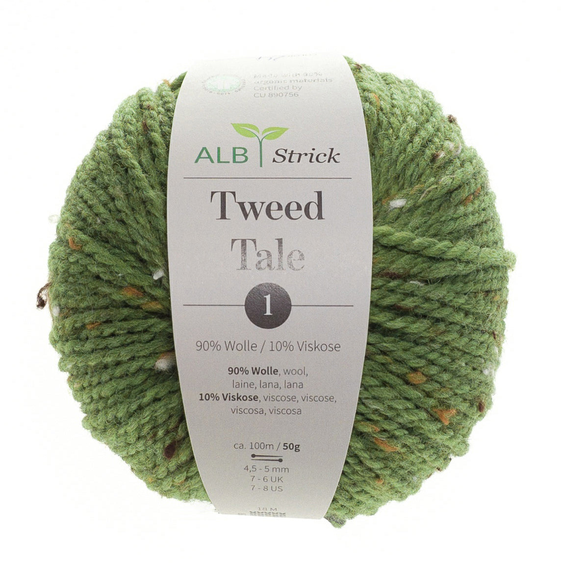 Tweed Tale 1 GOTS - Apfelgrün