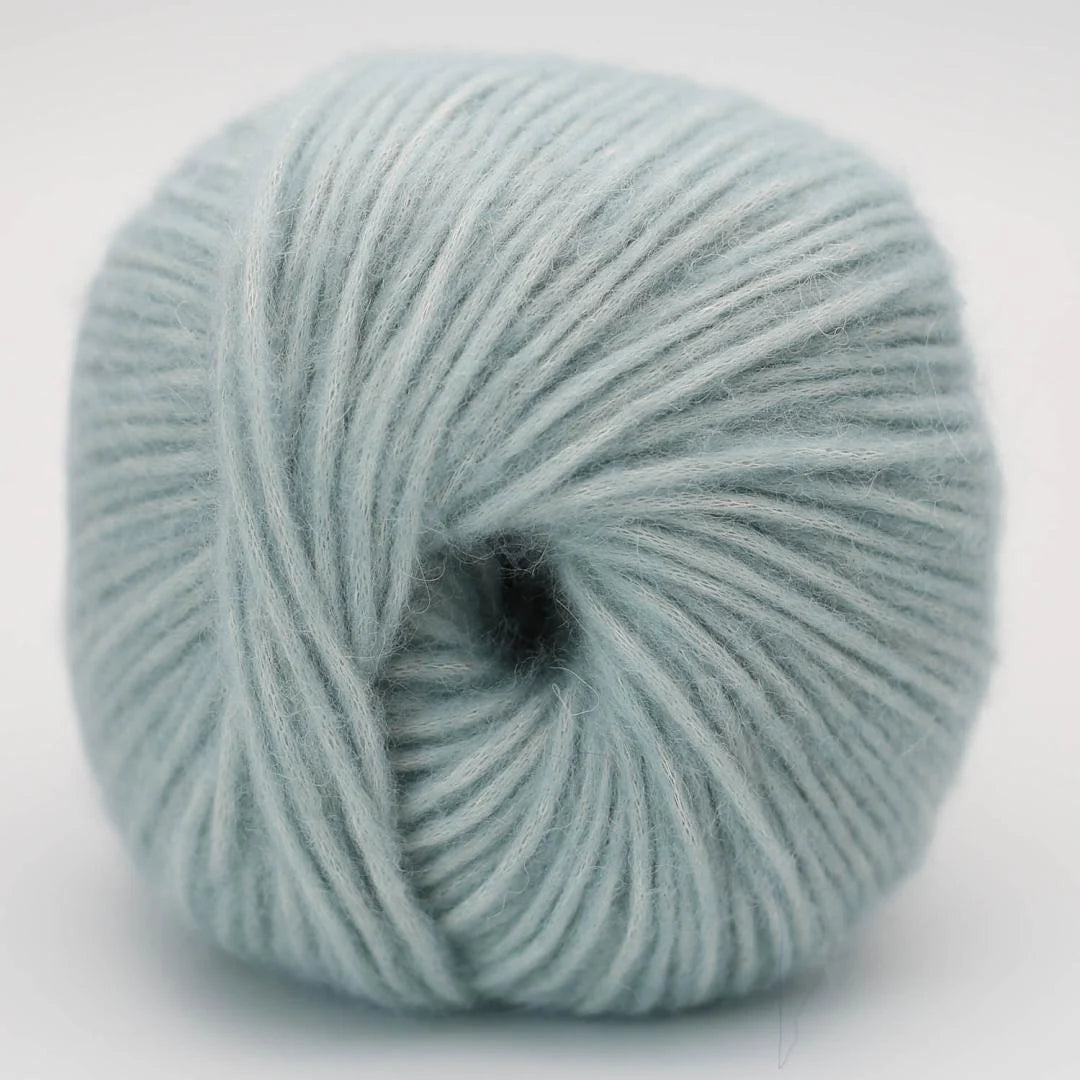 CLOUDY SKY - mit Alpaka-Wolle - Helles Blaugrün