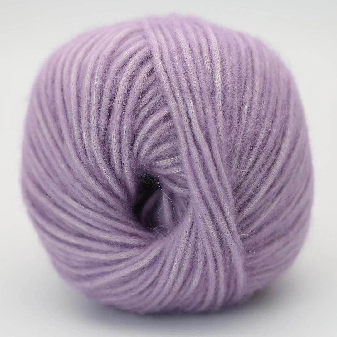 CLOUDY SKY - mit Alpaka-Wolle - Helles Lila
