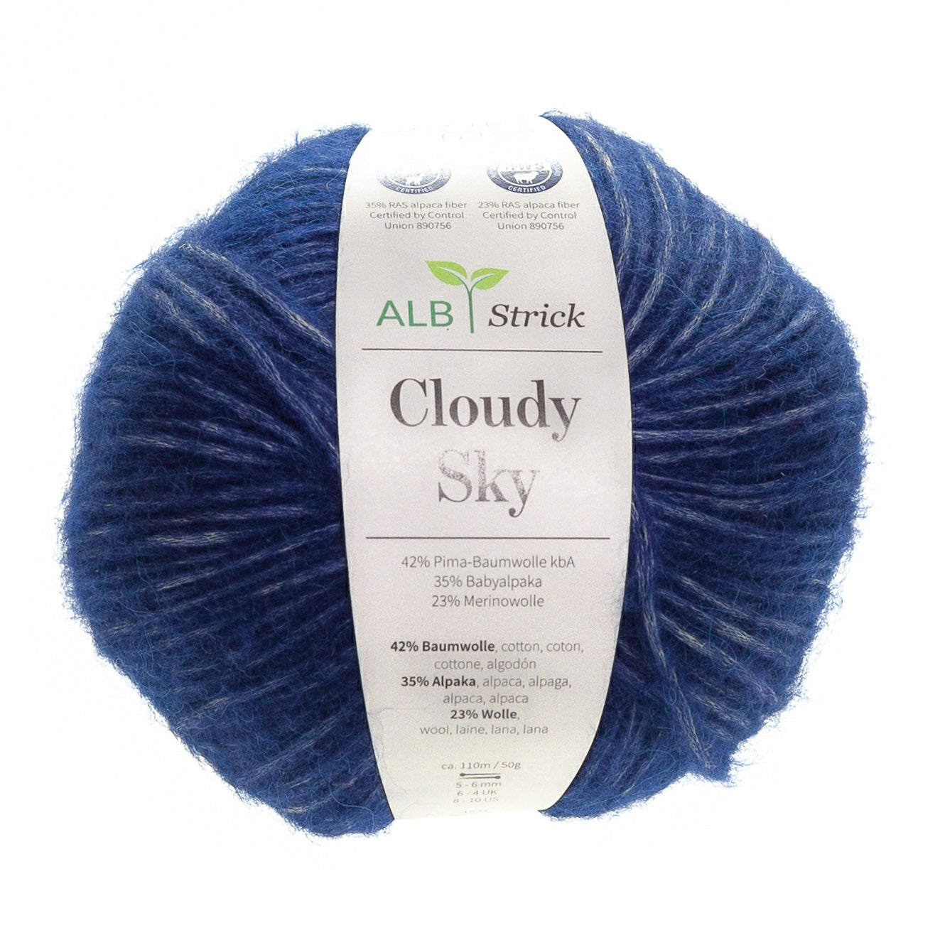 CLOUDY SKY - mit Alpaka-Wolle - Dunkles Blau