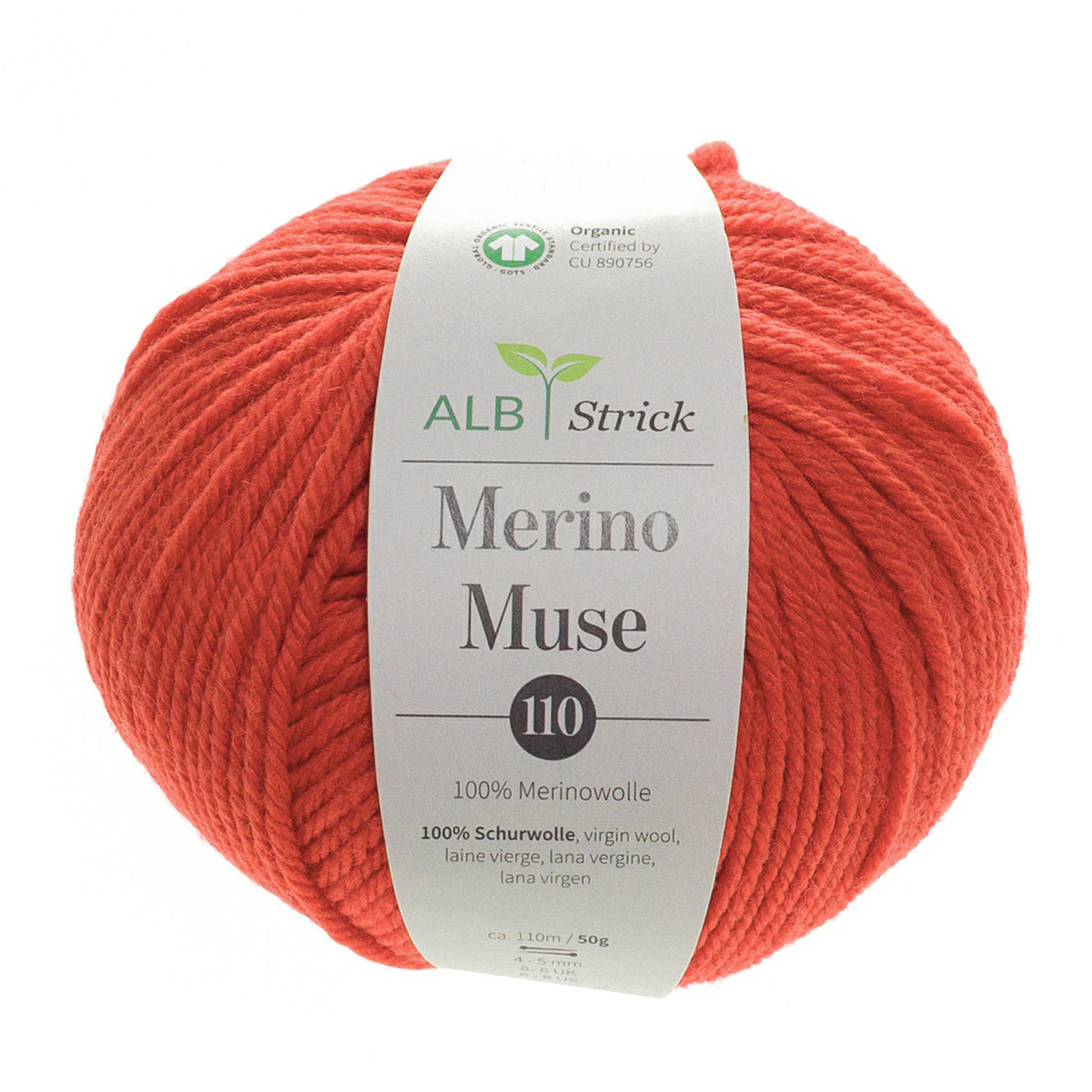 Merino Muse 110 - 100% Merinowolle - Brick