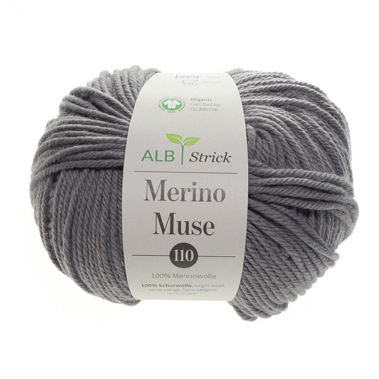 Merino Muse 110 - 100% Merinowolle Dark Grey