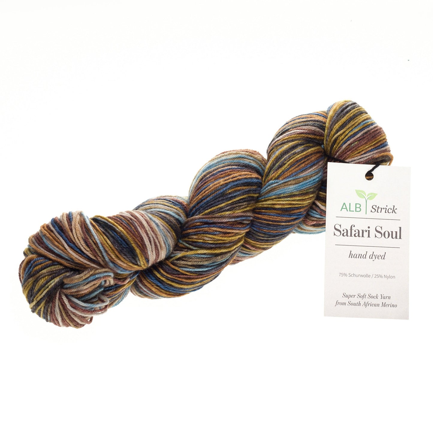 Safari Soul - Sockenwolle handgefärbt - Highlands self-striping