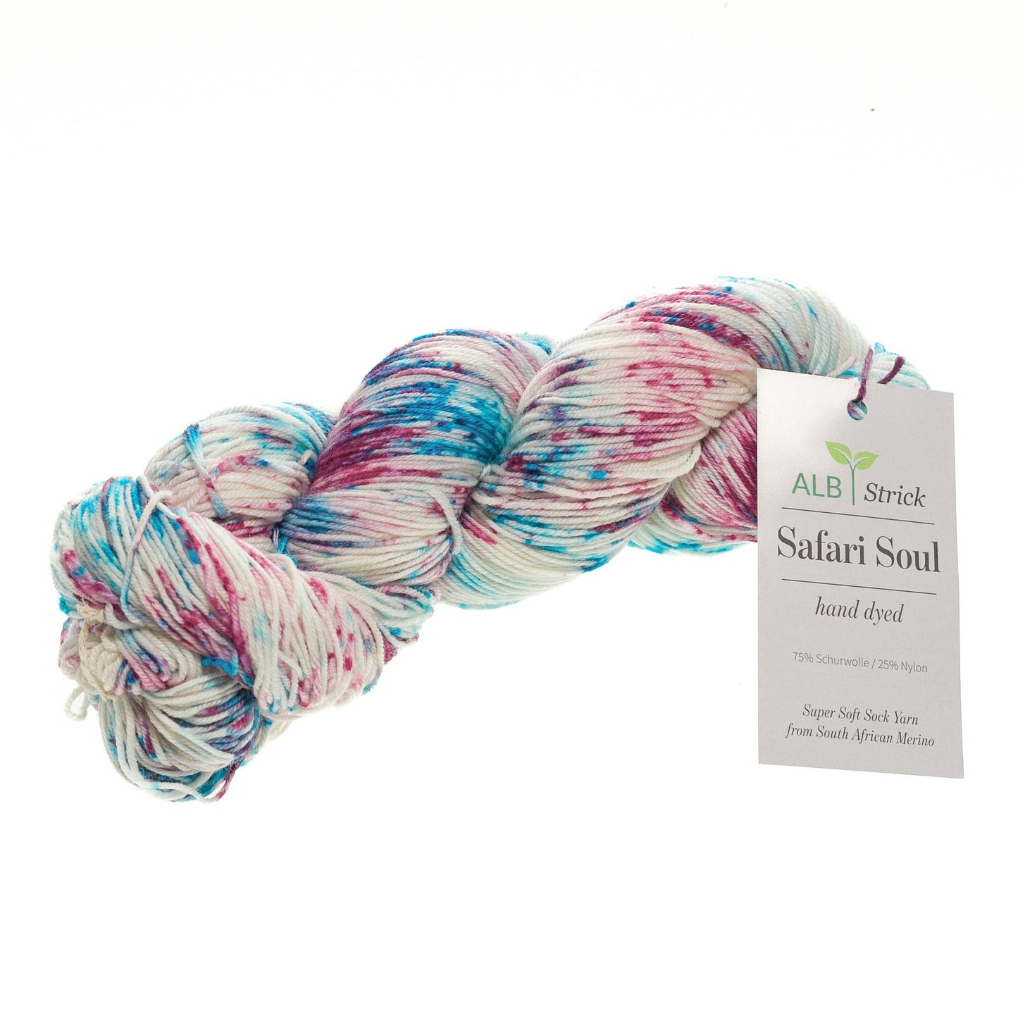 Safari Soul - Sockenwolle handgefärbt - Kilimanjaro speckled chaotic
