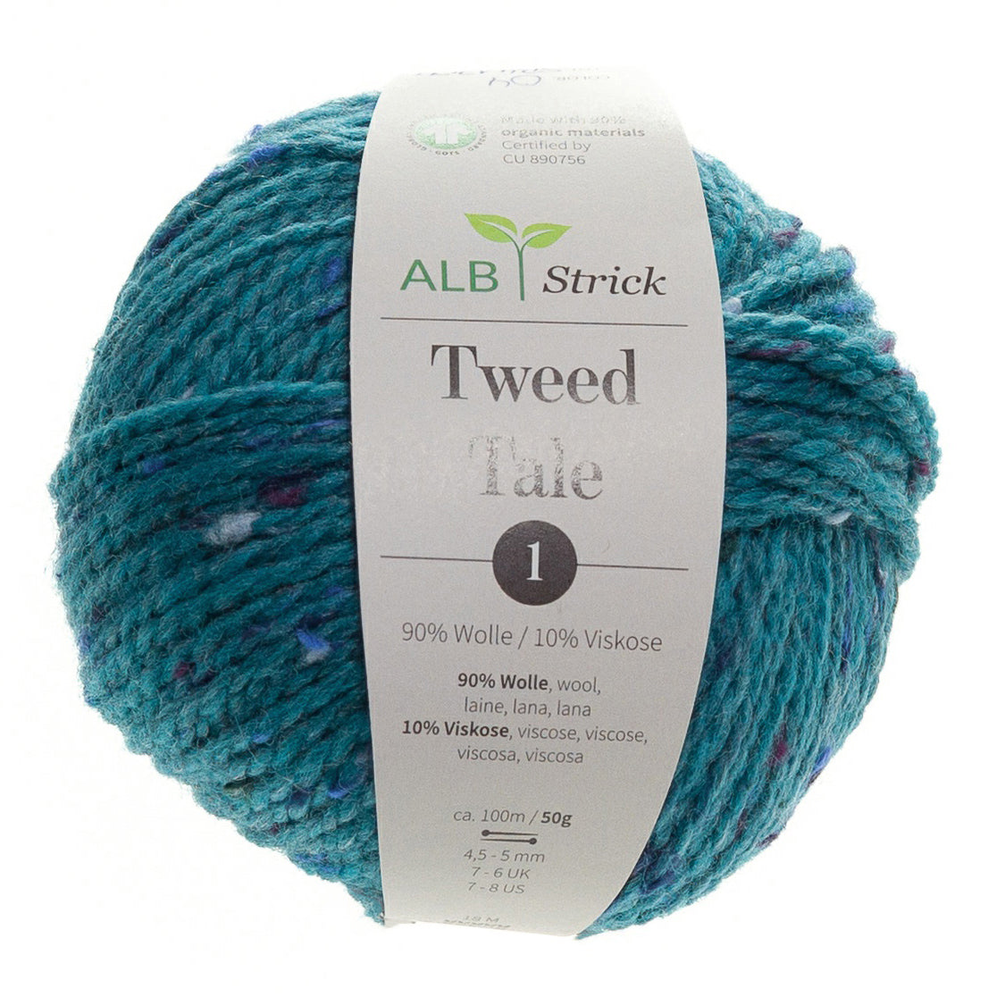 Tweed Tale 1 GOTS - Blau